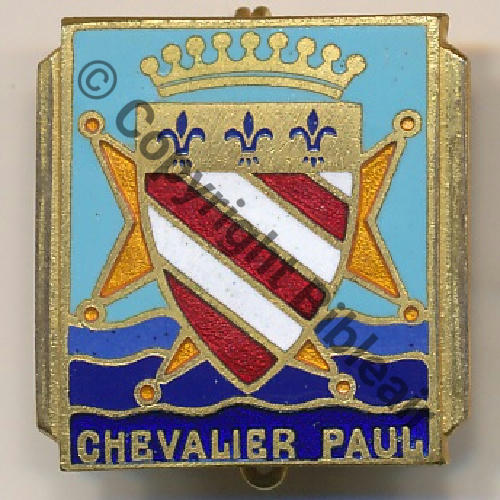 CHEVALIER CONTRE TORPILLEUR CHEVALIER PAUL 1934.41  DrPBER Dep Bol fenetre Dos lisse Embouti leger Sc.petie 25Eur12.08